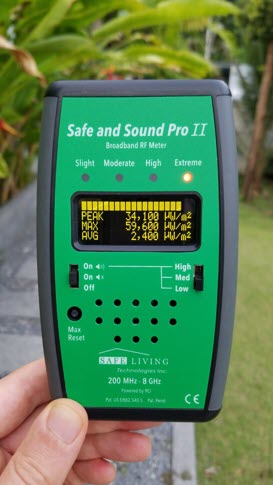 RF Measurement for EMF Bed Canopy