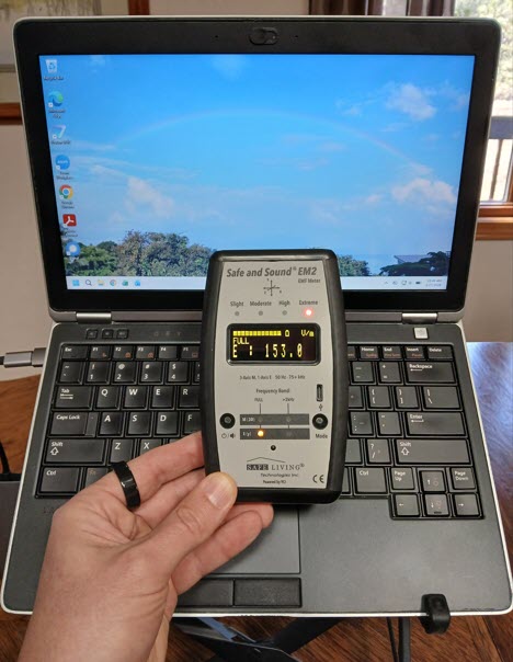 High Electric Field at Laptop